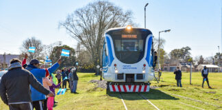El Tren Belgrano Sur llegó a Marcos Paz después de 28 años
