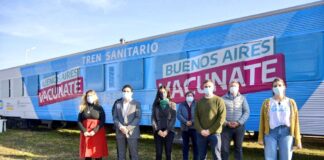 Pilar: En Manzanares, Achával recorrió el Tren Sanitario y el Mercado Federal
