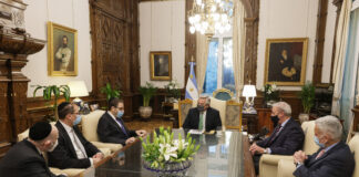 El Presidente recibió a las máximas autoridades de la AMIA