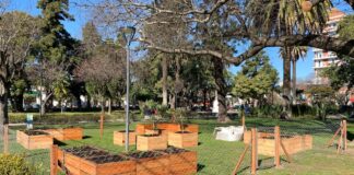 Escobar: Se instaló un “Punto Huerta” en las plazas San Martín y Lambertuchi