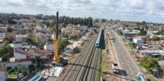 Trenes Argentinos comenzó la instalación de otros dos puentes modulares en la Línea Sarmiento