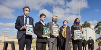 Alberto Fernández, Gabriel Katopodis, Axel Kicillof y Malena Galmarini inauguraron la Planta Depuradora Presidente Perón para más 30 mil vecinas y vecinos