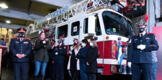 Tigre: Homenaje de los Bomberos a Diego Santillán