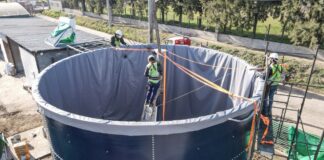Escobar: En el barrio Lambertuchi avanza la construcción del primer biodigestor del distrito