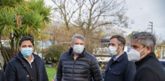 Pilar: Achával y Marinucci recorrieron las obras de la estación de Zelaya