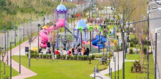 San Fernando: Andreotti inauguró un gran parque donde antes había un zanjón a cielo abierto