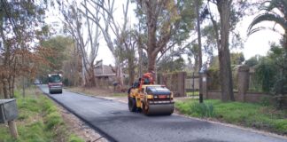 Tigre: Avanzan los trabajos de pavimentación en Benavídez norte