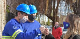 Malena Galmarini, Magdalena Sierra y Mónica Litza, inauguraron una red cloacal que beneficiará a 11.000 vecinas y vecinos de Sarandí en Avellaneda