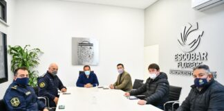 Escobar: Sujarchuk recibió al nuevo jefe de distrito de la policía