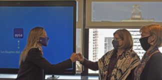 Malena Galmarini y autoridades de embajadas de todo el mundo se reunieron para trabajar en la agenda del futuro del agua y el saneamiento