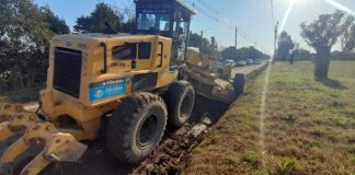 Escobar: Se sigue adelante con las obras de bacheo, estabilizado y mantenimiento del espacio público