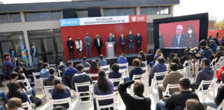 Tigre: Julio y Gisela Zamora participaron de la inauguración de la escuela secundaria N°46 del barrio Las Tunas