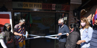 Tigre: Julio y Gisela Zamora inauguraron el nuevo local comercial de la Unión de Pueblos Originarios en el Puerto de Frutos