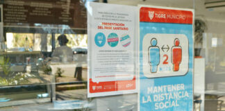 Tigre: El Municipio distribuyó nueva cartelería informativa sobre el pase sanitario en locales gastronómicos