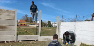 Tigre: Zamora monitoreó una obra de inversión municipal en la Escuela Primaria N°54 de Benavídez