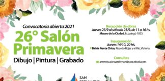 San Fernando: Sigue abierta la convocatoria de artistas para participar de la 26° edición del Salón Primavera