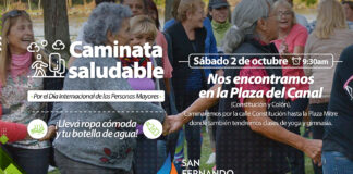 San Fernando: Se celebrará el Día de las Personas Mayores con una caminata y clases gratuitas