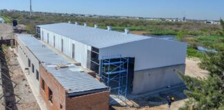 San Fernando: Andreotti recorrió el avance de obra de la futura Planta de Reciclaje Municipal