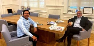 Tigre: El intendente Julio Zamora mantuvo un encuentro con Sergio Giménez
