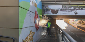 San Fernando: Se realiza limpieza semanal de túneles para mantener en condiciones los accesos a la ciudad