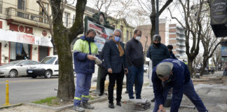 Tigre: Avanza la construcción de nuevas veredas en el centro