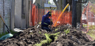 Tigre: Avanzan las obras de gas y cloacas en Benavídez