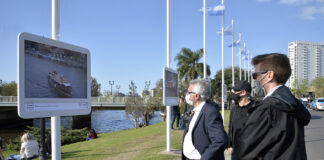 Tigre: Julio y Gisela Zamora inauguraron la muestra fotográfica “Héroes Esenciales” en Tigre centro