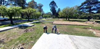 Tigre: Se construye una nueva senda aeróbica en Ricardo Rojas