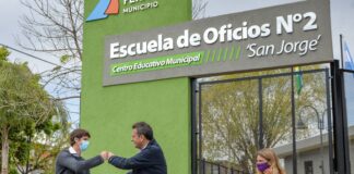 San Fernando: Andreotti y Massa inauguraron la Escuela de Oficios N°2