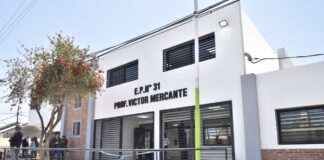 Malvinas Inauguración del edificio de la Escuela Primaria N° 31 de Ing. Pablo Nogués, luego del incendio de 2019