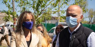 Malena Galmarini y Nestor Grindetti habilitaron una nueva red cloacal que beneficiará a más de 10 mil habitantes de Lanús