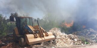 Escobar: Se clausuró un predio donde se quemaban residuos a cielo abierto