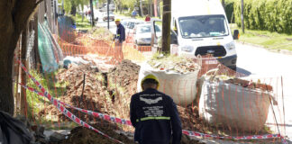 Tigre: Zamora supervisó obras de gas y asfaltos en Benavídez