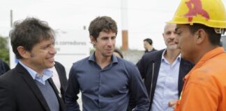 San Fernando: Kicillof visitó una empresa metalúrgica, la planta Eco-SanFer y recorrió obras de vialidad
