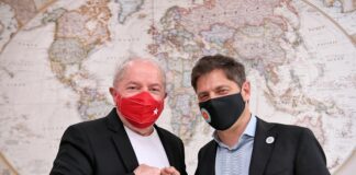 Kicillof se reunió con el ex presidente brasileño Lula da Silva