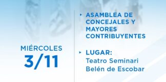 Escobar: El Concejo Deliberante realizará una asamblea de concejales y mayores contribuyentes
