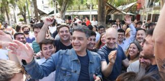 Vicente Lopez: Jorge Macri y Larreta junto a jóvenes