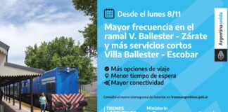Trenes Argentinos suma nuevos servicios en sus ramales a Tigre y a Escobar
