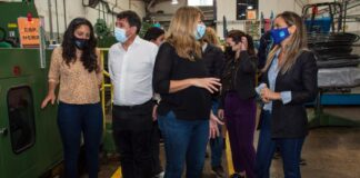 Malena Galmarini en Tres de Febrero: “Esto no es empresarios por un lado y trabajadores por otro, sino juntos apostando por el trabajo de calidad y por este país”
