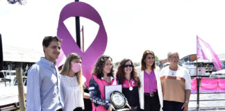 Tigre: Gisela Zamora acompañó el cierre de la campaña de concientización sobre el cáncer de mama de las Rosas del Plata