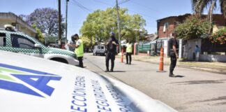 Malvinas: Operativo de seguridad en Villa de Mayo