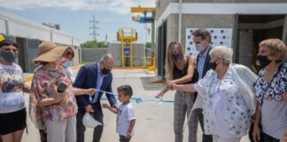 Malena Galmarini, Gabriel Katopodis y Alberto Descalzo inauguraron una Estación de Bombeo Cloacal que beneficiará a más de 175.000 usuarios y usuarias de Ituzaingó