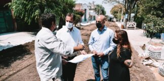 Escobar: Sujarchuk y Ramil recorrieron distintos trabajos de pavimentación y puesta en valor del espacio público en Garín y Loma Verde