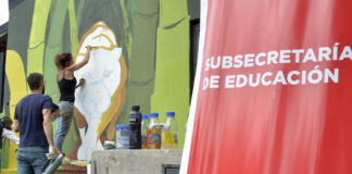 Tigre: Los jóvenes del Programa Tigre Educa cerraron el año con la intervención de un mural