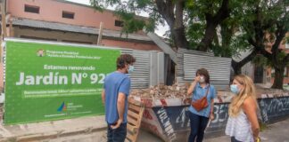 San Fernando: Andreotti visitó la obra de renovación integral del Jardín N°922