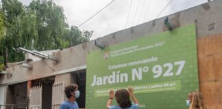 San Fernando: Andreotti visitó las obras de renovación integral del Jardín N°927