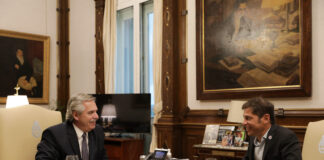 El Presidente se reunió con el gobernador de la provincia de Buenos Aires, Axel Kicillof