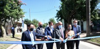 Escobar: Sujarchuk, Manzur, Katopodis, Nardini y Ramil inauguraron la obra de pavimentación en Los Tulipanes que conecta la Ruta 25 y avenida De los Inmigrantes