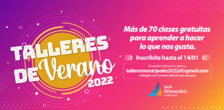 San Fernando: Abre la inscripción a nuevos Talleres Culturales de Verano 2022