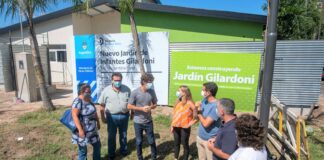 San Fernando: Juan Andreotti recorrió la construcción del nuevo Jardín N°934, el primero del barrio Villa Jardín